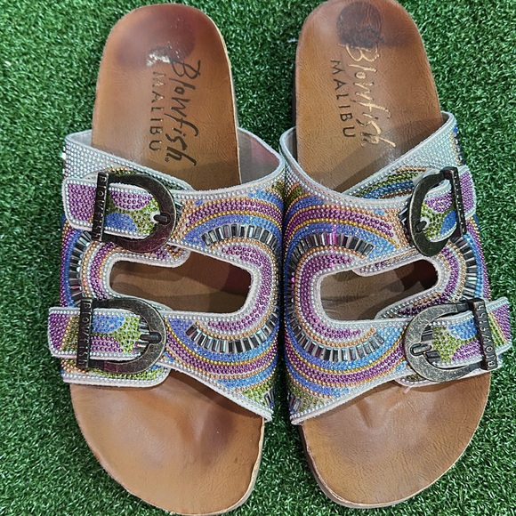 Blowfish Women's Beaded Buckle Sandals - Multicolor - Picture 1 of 1